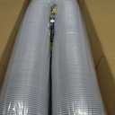 4" x 50' Heavy PVC Dust Collection Hose,Flexible Clear Debris and Fume Collection Hose with Stainless Steel Hose Clamps for Dust Collectors with 4" Ports, Ideal for Shop Vacuums