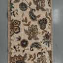 Morebes Vintage Floral Small Kitchen Rug,2x3 Rug Non Slip, Washable Paisley Design Door Rugs for Entryway Indoor,Non Shedding Kitchen Sink Throw Carpet for Bathroom Laundry, Beige Ivory