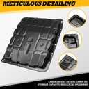 Transmission Oil Pan w/Drain Plug Compatible with 350Z 2003-2009 | 31390-90X0B, Flat Seal Face, Exact Holes, Direct Fit, Smooth Drainage, Optimal Capacity, Easy Install