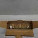 Vinaco G16.5 Candelabra Base Bulbs LED, 3 Pack 600LM G16.5 Light Bulb LED 5W, Equivalent 60W, Warm White 2700K No Flicker G 16.5 Dimmable Bulbs 120V, E12 Base for Chandeliers, Ceiling Fan, Pendant.