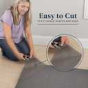 Veken 10x14 Ft Rug Pad Gripper for Hardwood Floors, Non Slip Rug Pads for Area Rugs, Thick Dark Grey Rug Grippers for Tile Floors, Under Carpet Anti Skid Mat, Keep Your Rugs Safe and in Place