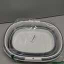 Collapsible Mop Bucket with Handle for Cleaning, 16L(4.2 Gallon) Silicone Square Mopping Bucket for Windows Cleaning or Car Washing, Cleaning Supplies Organizer Plastic Bucket for Storage (Gray)