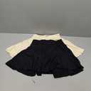 OQQ Women 2 Piece Skirts 2 in 1 Flowy Basic Versatile Stretchy Flared Casual Mini Skirts, M