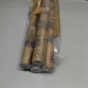 YANGTE Vintage Christmas Wrapping Paper Rolls, Brown & Black Wrapping Paper Christmas with Twine and Greeting Cards, 4 Rolls Holiday Gift Wrapping Paper, 17 x 120 inch per Roll