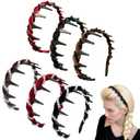 Retro High Skull Pearl Headband,Vintage High Cranium Artificial Pearl Hairband,Fashionable Accessories for Women,Cute Hair Accessories for Girls,Fashion Accessories (6pcs)