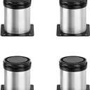 Owfeel Stainless Steel Furniture Legs Adjustable Metal Desk Feet Office Table for Home DIY Projects TV Stand Bench Dining Board Desk Sofa Couch Chair Cabinet Pack of 4 (5cm)