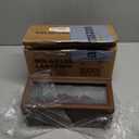 Essential Oil Diffuser, 7-Color Fireplace Fire Flame Aromatherapy Humidifier, 280ml Ultrasonic Aroma Diffuser Valentine's Day Gift with Time Sets and Remote Control for Bedroom Home Yoga Office (Walnut)