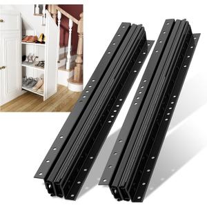 NECILO 28 Inch Undermount Heavy Duty Drawer Slides, 260 lbs Load Capacity, Full Extension Ball Bearing, Concealed Drawer Slides Suitable for Under-Stair and Base Cabinet, Bottom Mount, 1 Pair