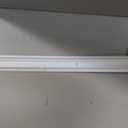 60" Bypass Mirror Closet Door Bottom Track, White Steel Replacement Rail, 60in