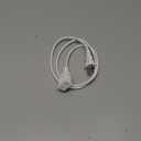 Small 3FT White Flat Extension Cord 2-Prong Polarized Light-Duty ETL Listed Power Cable,18AWG 125V 10A 1250W for Indoor Use,Slim Flexible Design for Holiday Lights, Lamps, Cameras & Small Appliances