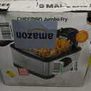 Chefman 4.5 Liter Deep Fryer w/Basket Strainer, XL Jumbo Size, Adjustable Temperature & Timer, Perfect for Fried Chicken, Shrimp, French Fries, Chips & More, Removable Oil-Container, Stainless Steel