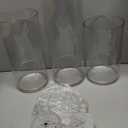 3 Clear Acrylic Cylinder Vase for Centerpieces, Tall Cylinder Plastic Hurricane Vases, Large Unbreakable Flower Vases for Wedding Bouquet (D 4.8" X H 8" + H 10" + H 12" Set of 3 + 2 Holder)