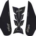 NIGHT CAT Compatible Ninja 400 Ninja 500 Motorcycle Fuel Tank Pad Kit Side Fuel Knee Guard Sticker Fuel Tank ProtectorBlack