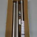 Shower Curtain Rod, 1" Diameter Heavy Duty Tension Shower Rod, Non Slip Adjustable 28-74 inch No Drill Shower Curtain Rods Spring Tension For Bathroom, Shower Stall, No Rust, Brushed Nickel