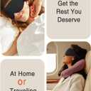 MABAO 2 Packs Sleep Mask for Side Sleeper, Eye Mask for Sleeping Women Men, 3D Contoured Cup No Eye Pressure 100% Light Blocking Sleeping Mask with Adjustable Strap Night Blindfold, Nap, Black & Pink