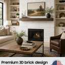 DKP 60Pcs White 3D Foam Wall Panels, Self-Adhesive Brick, 58 Sq Ft
