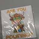 Hawaii Highland Cow Bathroom Decor: Are You Pooping 5.5"x5.5" Funny Wooden Box Decorations Sign for Summer House Home Desk Table Shelf