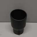 TriTrust Exhaust Tip, 2.5-3 inch inlet adjustable,Fit 2.5''/2.75''/3'' Outer diameter Tailpipe, 4.5'' Outlet 7'' Long Muffler Tip, Black Powder Coated Stainless Steel Tail Tip