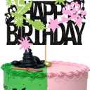 2 x Witch Birthday Party Decorations Pink and Green Witch Theme Happy Birthday Party Supplies