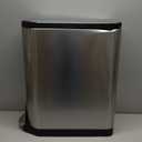 simplehuman 45 Liter / 11.9 Gallon Butterfly Lid Kitchen Step Trash Can, Brushed Stainless Steel