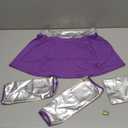 Pigmiss Starfire Costume Halloween Cosplay Princess Outfit Koriandr Sexy Dress Costume Set for Women Purple (Small)