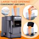 Commercial Vegetable Dicer Chopper 3 IN 1 Food Processor Automatic Potato Slicer&Onion Shredder with 3 Stainless Steel Blades 110V
