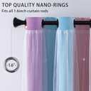 XiDi Curtains for Bedroom Decor, Kids Room Curtains for Girls Rainbow Colour, Pink Purple/34/102