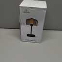 Black Rechargeable Cordless Table Lamp,Portable Modern LED Night Light,Battery Operated Lamp,3 Color Stepless Dimming Up,for Restaurant/Bedroom/Bars/Outdoor Party/Camping/Coffee Shop