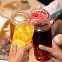 2 x Gifts for Women, Personalized Monogrammed Gifts for Sister Mom Friend Wife, Birthday & Ideas 2024 - Cute Iced Coffee Glass Cups with Lids & Straws