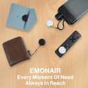 Air Tracker Tags-4 Pack, Bluetooth Tracker Works with Apple Find My APP (iOS Only, Not for Android), Keys Finder, Item Locator for Keys, Luggage, Backpack, Replaceable Battery