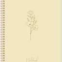 Spiral Notebook - College Ruled Notebook, Notebook Journal, 8.5'' x 10.5'', 55 Sheets/110 Pages, Journal for Women, Journal with Spiral Bound, Inner Pocket, Notebook for Office/School/Home - Beige