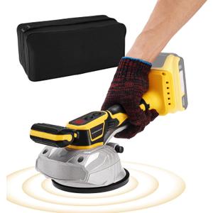 Tile Vibration Tool for De-walt 20V Max Battery, Labfintom Vibration Leveling Machine with 8 Adjustable Speed, Suction Cup, Package Bag Include for Floor, Tile, Wall (Tools Only)