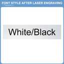 PATIKIL 10"x2" Blank Name Plates, 20 Pack Custom Engraved Name Plate Rectangle Laser Engraving Blanks for Personalized Nameplates Office Door DIY Painting Supplies, Silver, Black