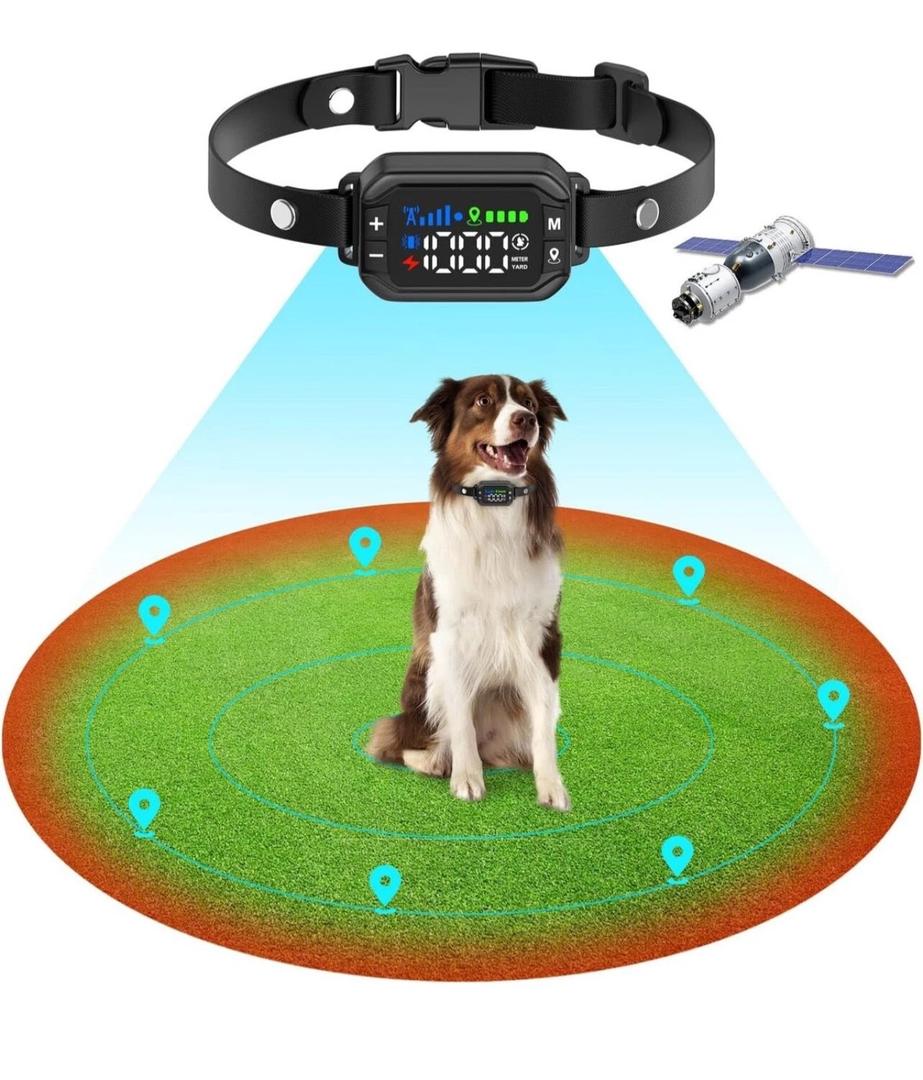 GPS Dog Collar Fence System, Wireless Dog Fence, Electric Fences for Dogs