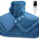 Heating Pad for Neck and Shoulders, Father's Day Gifts for Dad, Weighted Fast Heating Pads for Back Pain Relief, 6 Heat Settings 4 Timers Auto Off, FSA HSA Eligible, Birthday Gifts for Mom Women Men