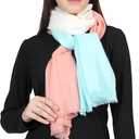 Fine Wool ombre cashmere Scarves Winter Scraves for Women's winter Warm Large Scarve silk ombre scarves
