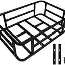 Jasion Ebike Rear Basket Classic Hollowed-Out Bottom, Large