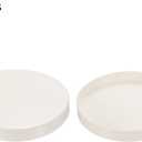 PATIKIL 160mm ID PVC Pipe End Cap Fitting, 2 Pack Furniture Grade Plug Coupling Socket Adapter for DIY, Garden, White