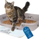KittyGoHere Senior Cat Litter Box 1 Pack, Large Misty Gray Low Entrance Kitty Litter Box, Sized for Cats Comfort, Perfect for Senior and Arthritic Cats, Made in USA