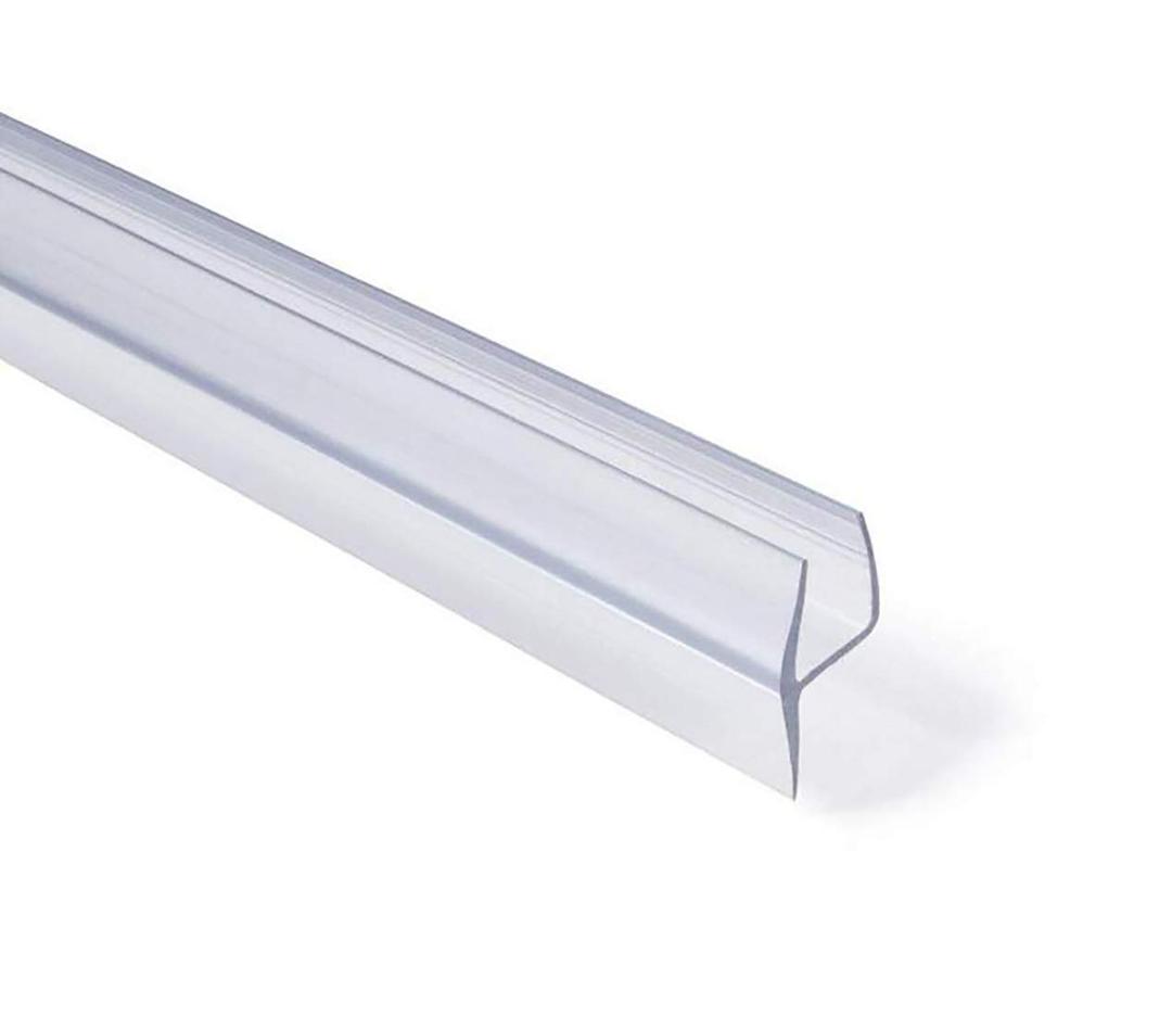 1Pack 35,5"L Frameless Glass Shower Door Bottom Seal Strip Waterproof Seal for 6mm 8mm 10mm Glass Thickness (for 1/4"(6mm) Thick Glass)