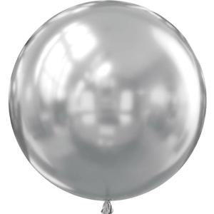 36 Inch Metallic Silver Balloons, 9Pcs Giant Silver Balloons Jumbo Large Thick Big Latex Balloons for Birthday Baby Shower Wedding Anniversary Graduation Photo Shoot New Year Party Decorations