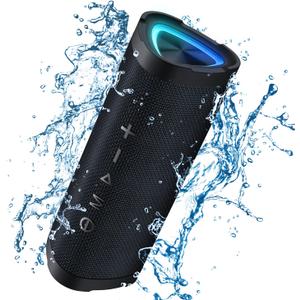 Vanzon Bluetooth Speakers, V40 Portable Wireless Speaker V5.0 with 24W Loud Stereo Sound, 24H Playtime, TWS & IPX7 Waterproof, Suitable for Travel, Home and Outdoors (Charcoal)