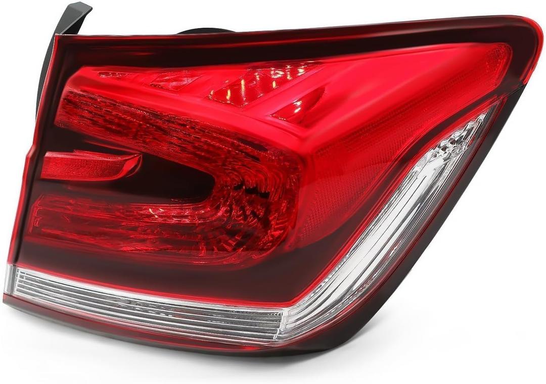 Outer Tail Light Assembly Right Side Compatible with 2013 2014 2015 Civic 4-Door Sedan Passenger Rear Lamp HO2805102 33500TR0A51