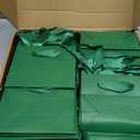 Zhanmai 100 Pcs 4.7 x 2.4 x 3.9 Inch Mini Gift Bags Bulk with Tissue Paper Small Kraft Paper Bag with Handle Gift Tag for Birthday Party, Wedding, Graduation, Mother's Day, Father's Day(Dark Green)