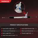 PHOBOOS Hydraulic Power Steering Rack and Pinion Fit for Subaru