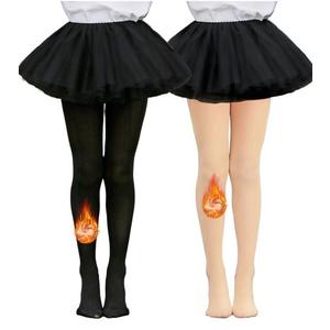 LUCKELF Toddler Girls Fleece Lined Tights Ultra Soft Thick Warm Tights for Cold Winter, Size 4-6 Years Old