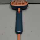 Aumuca Skin Friendly Self-Cleaning Slicker Brush for Dogs & Cats, Gentle Pet Grooming Tool for Shedding & Deshedding, Efficient Hair Remover for Long & Short Haired Pets (Green)