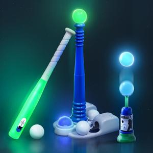 QDRAGON 2 in 1 T Ball Sets for Kids 3-5 5-8, Tee Ball Set with Automatic Pitching Machine/Adjustable Batting Bat & Stand/6 Balls, Baseball Toys Outdoor Sport for Toddlers Boys