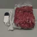 MAXEVE Heated Blanket Electric Throw 50"x60" Soft Double Sided Sherpa Heating Blanket with 8 Fast Heating Levels & 1-8H Auto-Off,Over-Heat Protection,Machine Washable,ETL Certification,Christmas Red (Wine)