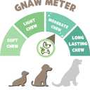 Nature Gnaws Beef Tendons for Dogs (8oz) - Mixed Thickness - Long Lasting for Small and Medium Dogs - Natural Beef Jerky Dog Chew Bones - Rawhide Free (8 Ounce (Pack of 1))